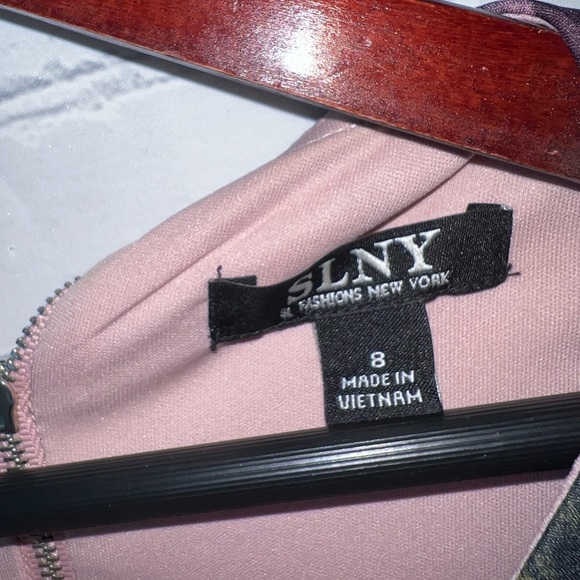 SLNY purple, pink & green floral sleeveless dress size 8 - Picture 9 of 12